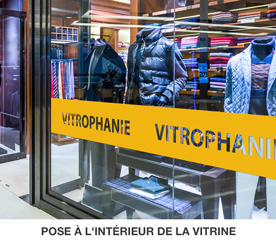 Vitrofanía  - Vinilos para cristales pegado interior