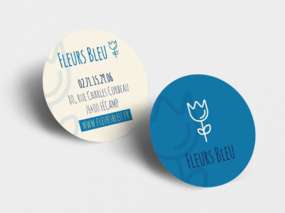 Tarjetas de visita redondas