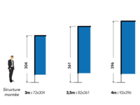 beachflag rectangulaire