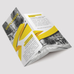 Los diferentes tamaños de folletos