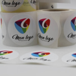 Etiquetas adhesivas redondas