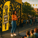 Impression beach flag plume