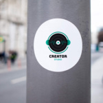 Stickers personnalisés panneau