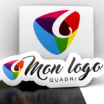 Plaque aimantée publicitaire pour voiture