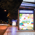 Carteles paradas de autobús