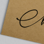 Tarjetas de visita papel kraft