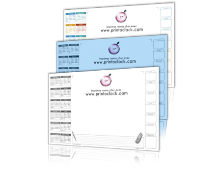 Sous main printoclock